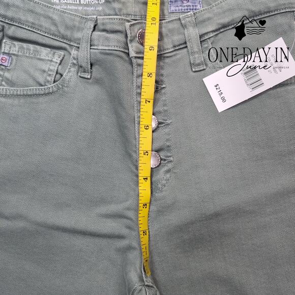 Adriano Goldschmied The Isabelle Button Up High Rise Crop Jeans Size 27 (4) - Picture 4 of 6
